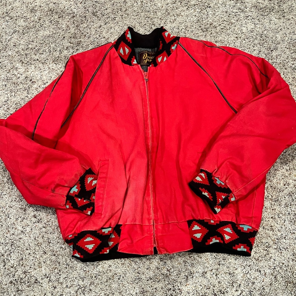David James Vintage Jacket with Aztec Blanket Lining